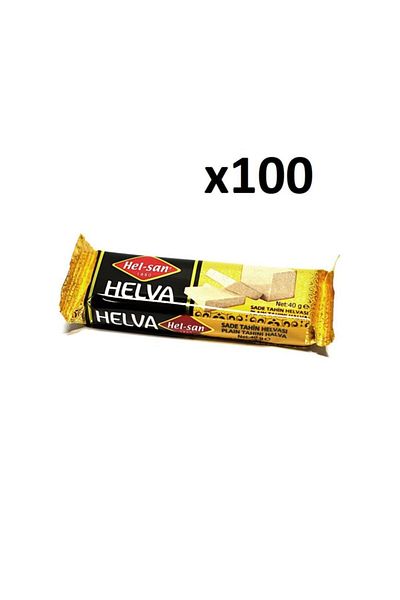 HELSAN Plain Halva 40 Gr X 100 Pieces