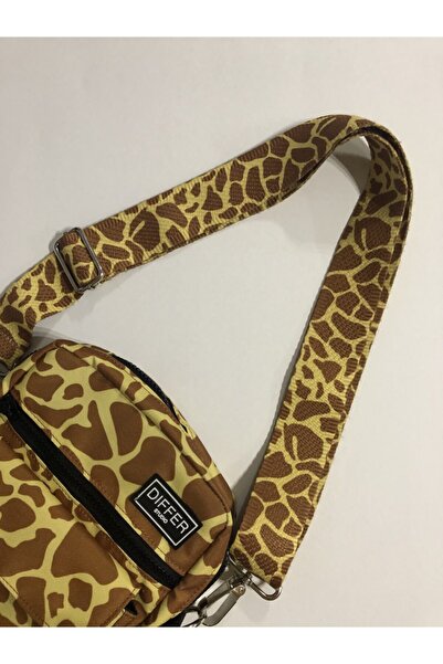 Differ Регулируема чанта с дизайн на жираф, колан за чанта, аксесоар за чанта