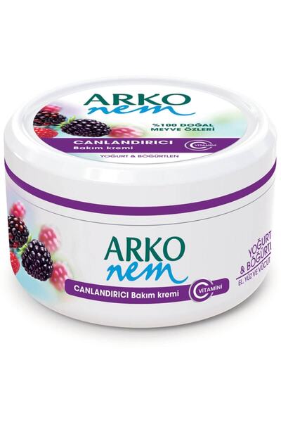 ARKO Yoğurt Ve Böğürtlen  Canlandırıcı Bakım Nem Krem 300 ml