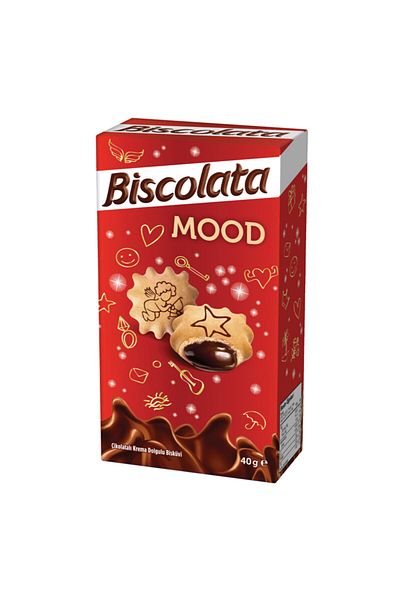 Biscolata Mood 40 g Biscuit - Chocolate Cream Filled