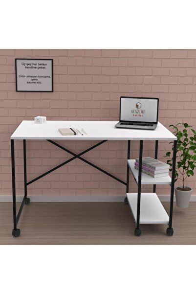 Kenzlife ofis masası miyako 075*110*60 byzsyh tekerlekli bilgisayar çalışma büro