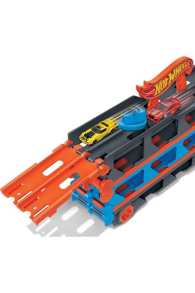 HOT WHEELS ® Sürat Pistli Tır, 3 Adet 1:64 Ölçekli Araba Içerir, 4-8 Yaş Arası Çocuklar Için % 100 Or