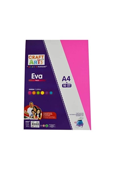 Craft and Arts Eva Neon 5 Renk 10'lu 2mm A4