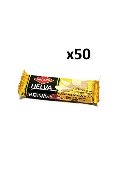 HELSAN Plain Halva 40 Gr X 50 Pieces