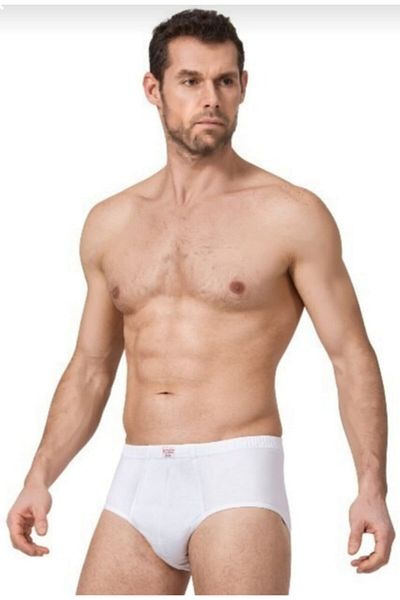 Namaldı 110 Cotton High Waist Men's Slip Panties White