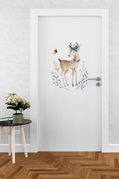 TUGİBU Σετ αυτοκόλλητων τοίχου Gazelle