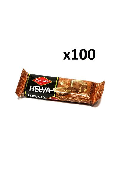 HELSAN Cocoa Halva 40 Gr X 100 Pieces