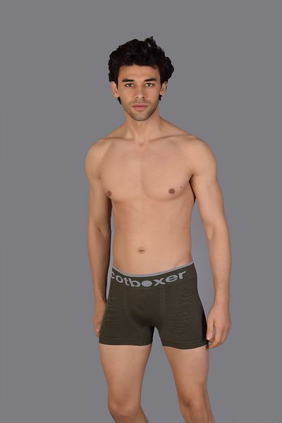 COTBOXER Χακί Ανδρικός Μπόξερ χωρίς ραφή