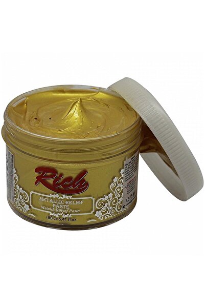 Rich Boya Rich Metalik Rölyef Pasta 160 Cc Metalik Altın