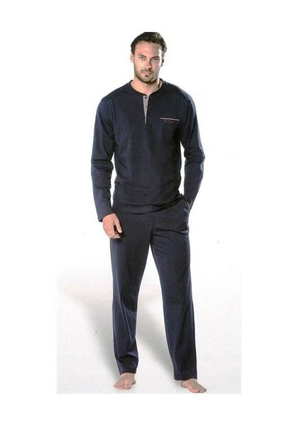 Pierre Cardin 5454 Combed Cotton 4-Season Long Sleeve Dowry Pajamas Set