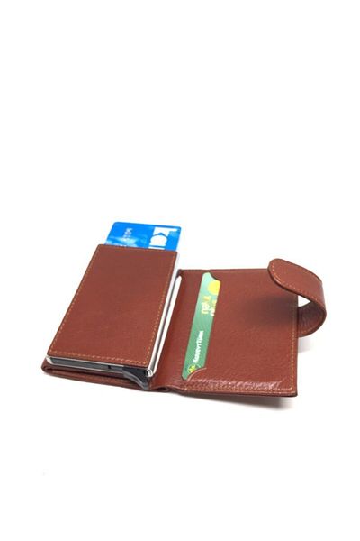 DERKON Mechanical Wallet Original Genuine Leather