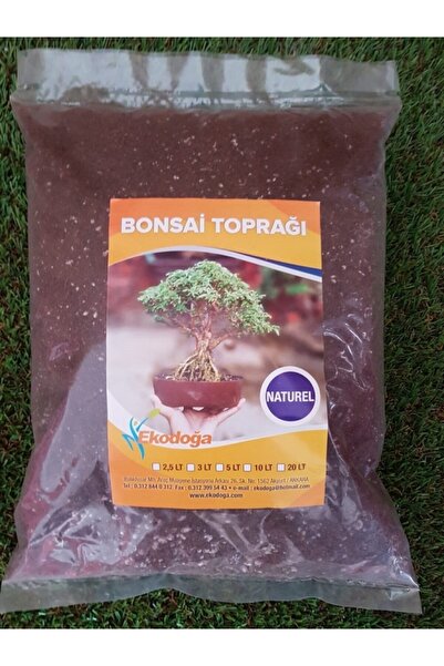 Ekodoğa Bonsai Toprağı 2,5 Lt Ithal Torf Perlit Kırmızı Pomza Lav Taşı Karışımlı Özel Bonsai Toprak