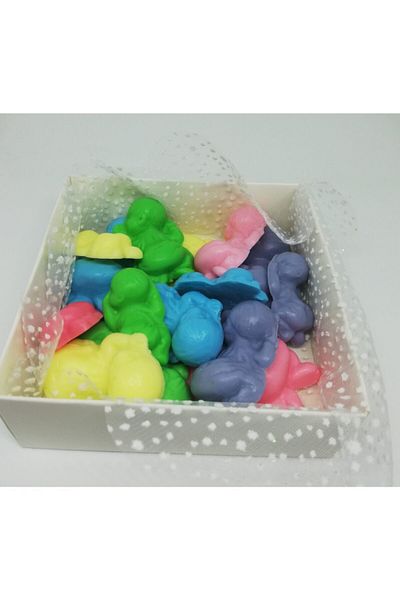 Dolce Soap - Scented Ornamental Soap - Baby Colorful 15 Pieces-5cm