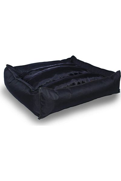 CatHouse Black Cat Dog Cushion and Bed - Washable Zippered, 90x100 Cm