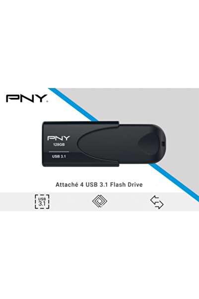 PNY USB 3.1 Gen 1 128 GB with sliding cover Black
