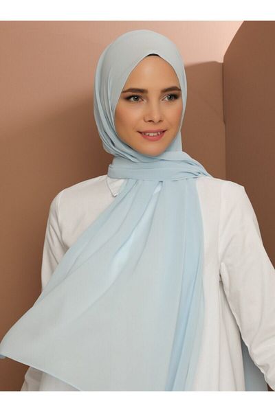 Tuva Şal Şal din şifon - Baby Blue -