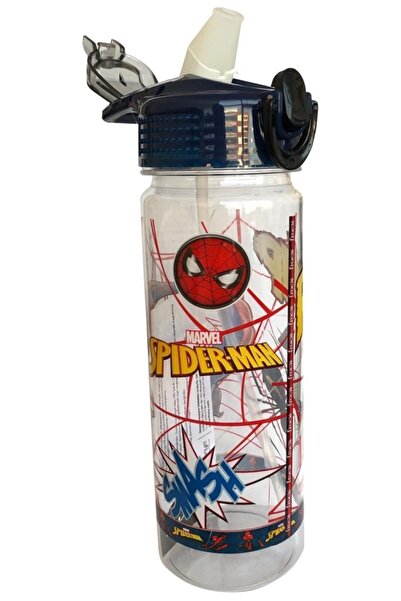 Marvel Spider-Man Spiderman Matara Suluk Şeffaf 600 ml. Graffiti 44112