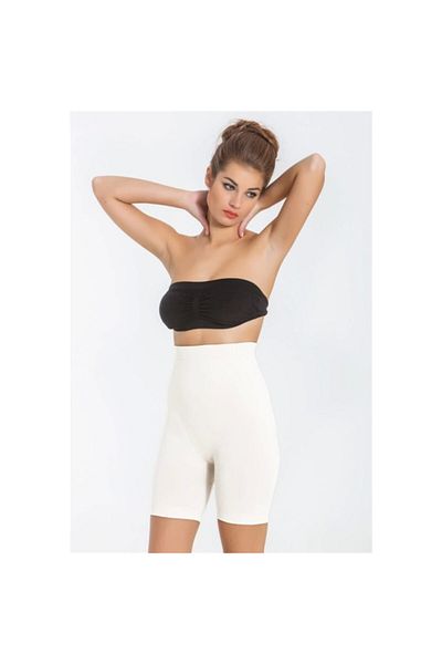 Miss Fit 1212 Γυναικείος κορσές διπλής στρώσης χωρίς ραφές, λευκός