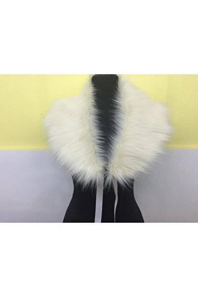 kurkyaka Bej İmitasyon Kürk Şal Yaka