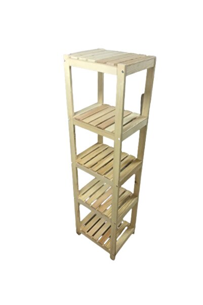 NaturalWood 5 Katlı Çok Amaçlı Raf'lık