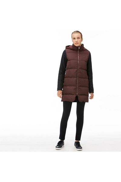 Lacoste Women's Purple Quilted Coat