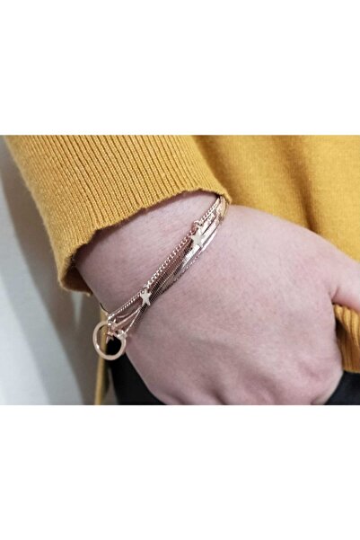 GEZERGOLD TAKI Multi Bracelet for Women - Gold, Silver and Bronze