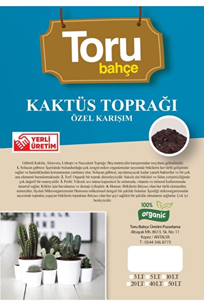 torubahce Torubahçe Kaktüs Toprağı Özel Karışım 10 lt