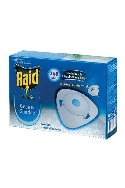Raid Gece Gündüz Sadece Yedek (KARASİNEK VE SİVRİSİNEKLERE ETKİLİ KONSANTRE SİSTEM)