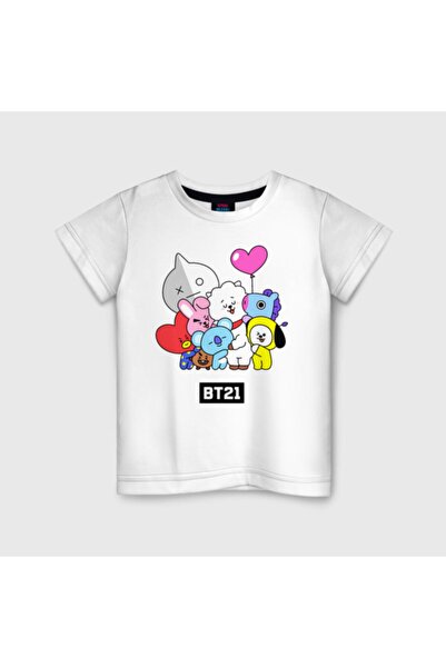 GALASHOP Bt21 Bts Maskotları Baskılı Yeni Model Tişört Model45127