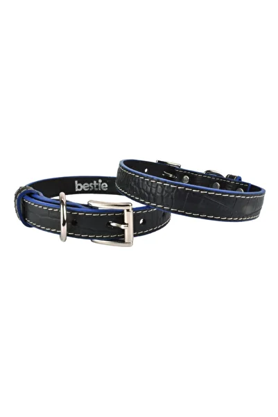 Bestie Panama Medium Leather Dog Collar 45 cm