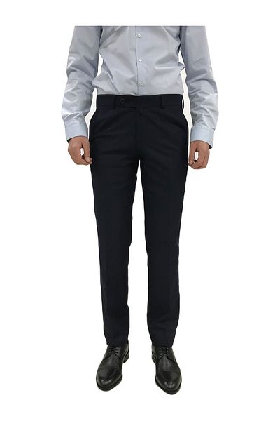 Alpıno Ανδρικό υφασμάτινο παντελόνι Navy Blue Movano-reguler Fit