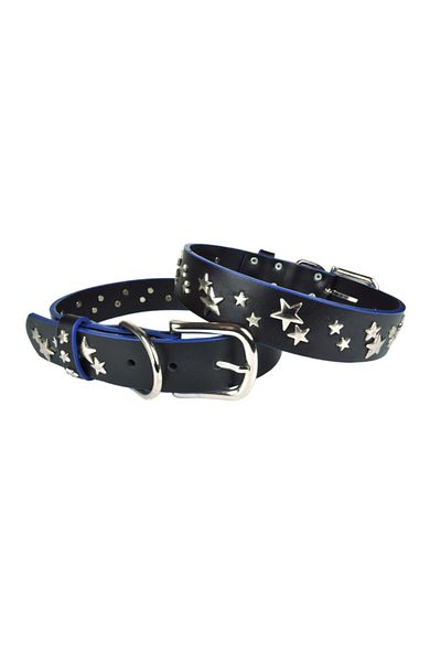 Bestie Star Large Size Leather Dog Collar 55cm