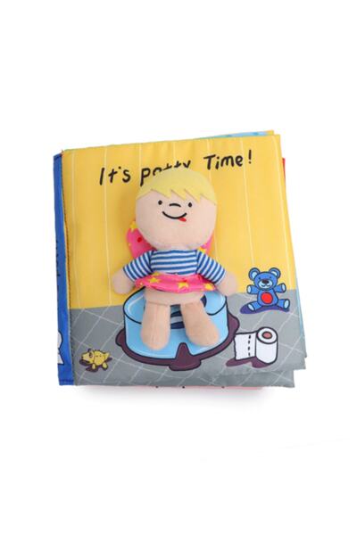 Notasarım It’s Potty Time Bebek Bez Kitap / Tuvalet Iletişimi Hışırtılı Kitap