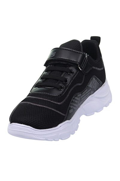 M.P. Çocuk Cırt Cırtlı Siyah Spor Ayakkabı 211-3215ft 100