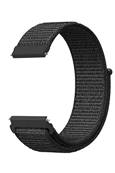 Markacase Amazfit Gts A1914 Için Dokuma Kordon Siyah (DARK BLACK)