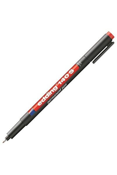 Edding 140 Asetat Kalemi (permament Kalem) S Uc - Kırmızı - 10 Lu Paket