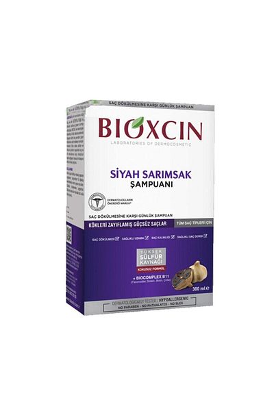 Bioxcin 300 Ml Garlic Black Shampoo