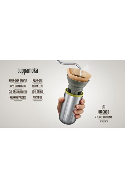 Wacaco Cuppamoka Taşınabilir Manuel Kahve Demleyici Ve Termos