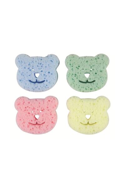 Bebedor Bebedor Renkli Bebek Banyo Süngeri (4`lü Paket) Pembe