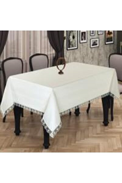 MİEN Fransız Güpürlü Masa Örtüsü,battal Boy Masa Örtüsü 160*300cm