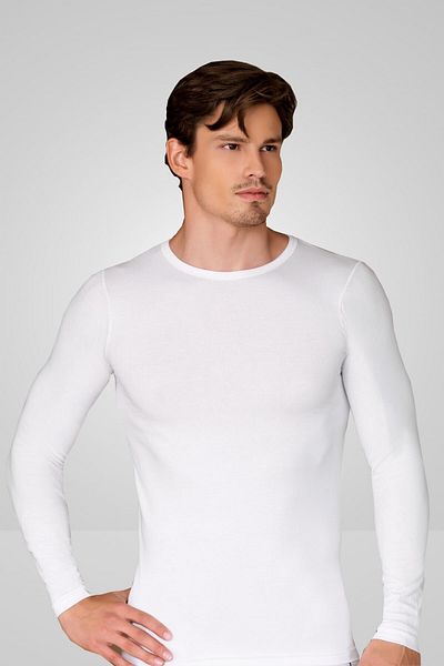 Berrak Men's Undershirt Long Sleeve Crew Neck Badi Undershirt 1025