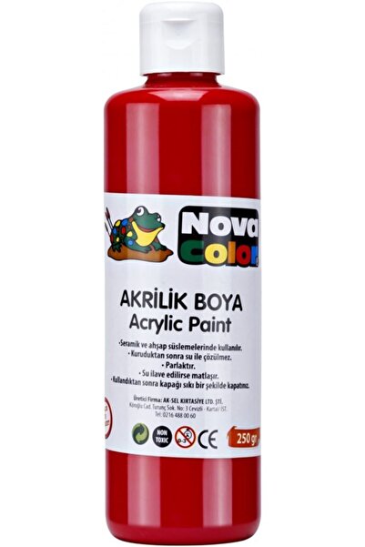 Nova Color Max Mahi Akrilik Boya 250gr Kırmızı