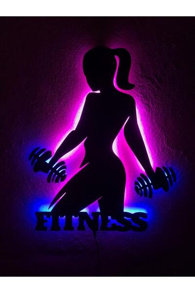 dekoraven Fitness Işıklı Tablo
