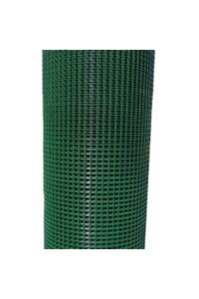 Yamanlar Pvc Kaplı Puntalı Yeşil Tel 10x10mm Gözaralıklı 1.mm Kalınlık, 100cm...
