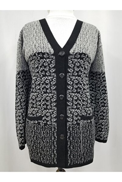 HANEDAN GİYİM Μητρική πλεκτή ζακέτα