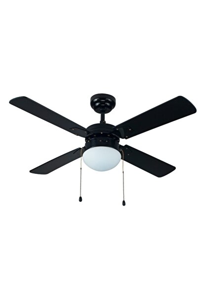 Kaşkar / Taflan Kaşkar L42015 4 Kanatlı 42" Aydınlatmalı Tavan Vantilatörü Siyah