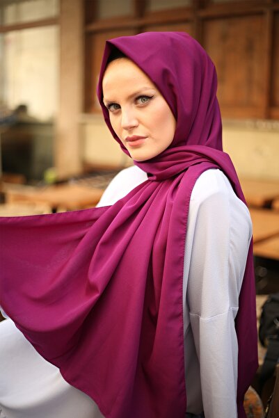 Stella Women's Purple Medina Silk Shawl 75x200 cm Magenta