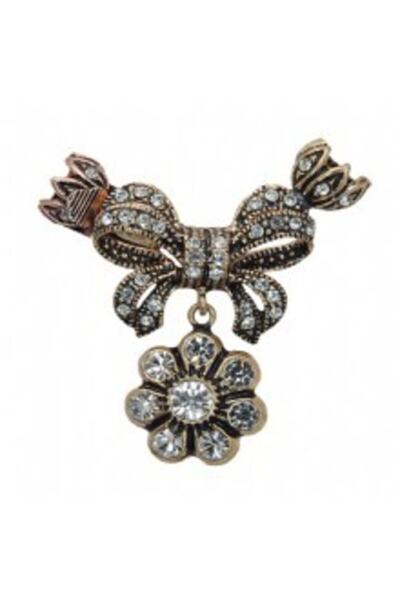 Aşina Gümüş Yeni Yıl Hediyesi Muhteşem Yüzyıl Takıları Elmas Montur Kolye Ucu Inci Dizim Için Papatya Kılıps