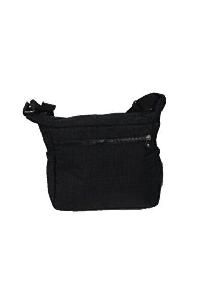Bevitton Crinkle Shoulder Bag Fabric B4120black