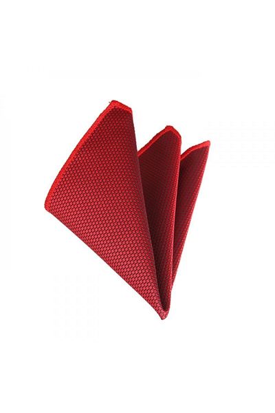 Brianze Men's Red Handkerchief Tie - Smdk-30